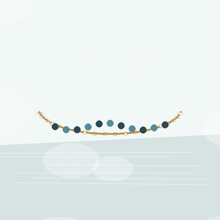 Minimal Boncuklu Halhal Modeli Halhal Beaded görsel 3