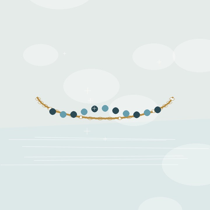 Şık Minimal Halhal Boncuklu Halhal Beaded görsel 4