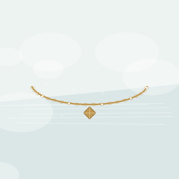 Trend Ay Charm Halhal Halhal Chain görsel 2