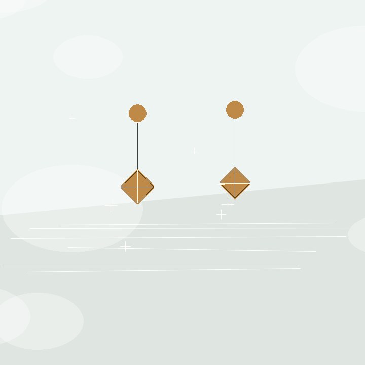 Minimal Salkım Küpe Kolajı